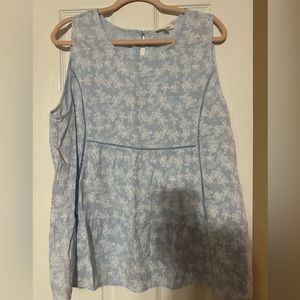 Cotton Bleu Top
